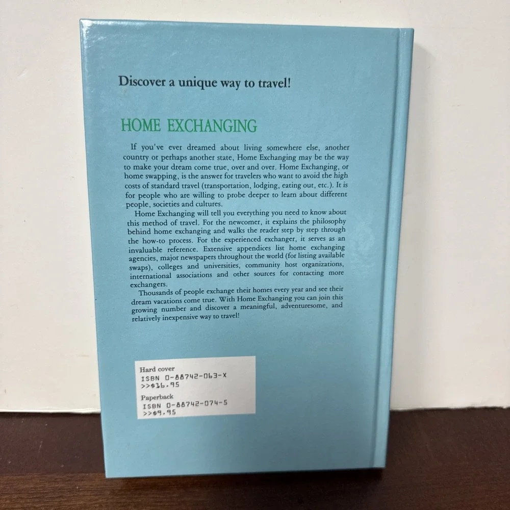 Home Exchanging-HC-Rare 1st Edition 1986-James Dearing